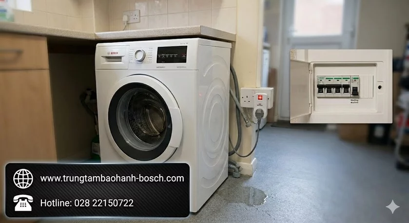 Máy giặt Bosch bị nhảy aptomat