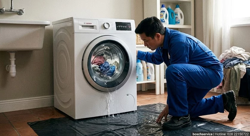 Máy giặt Bosch bị tràn nước