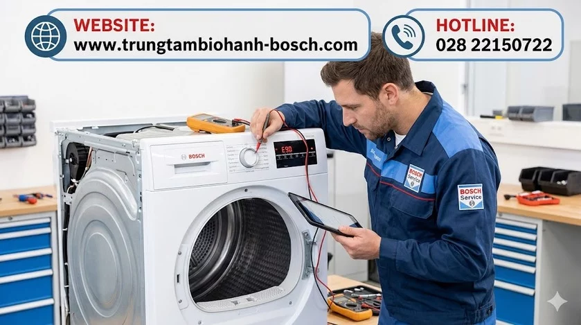Máy sấy Bosch báo lỗi E90