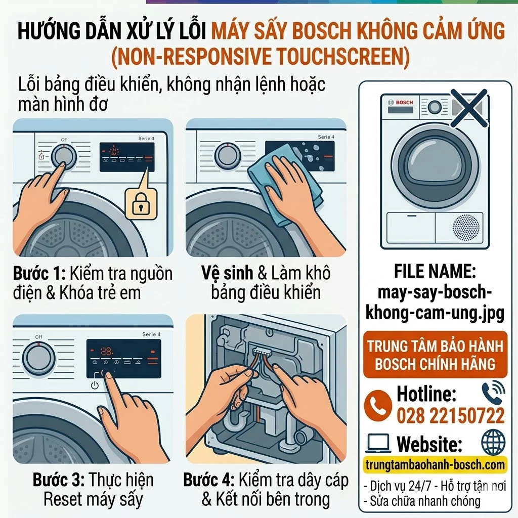 Máy sấy Bosch không cảm ứng