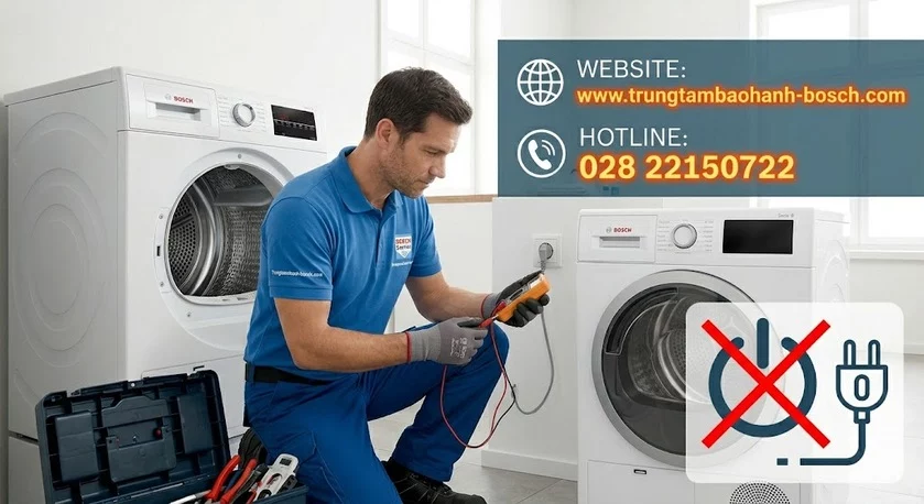 Máy sấy Bosch không lên nguồn