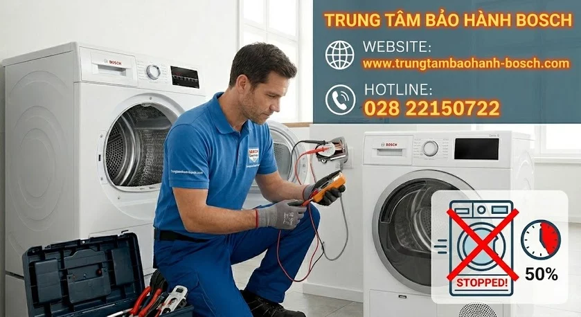 Máy sấy Bosch tự ngắt giữa chừng