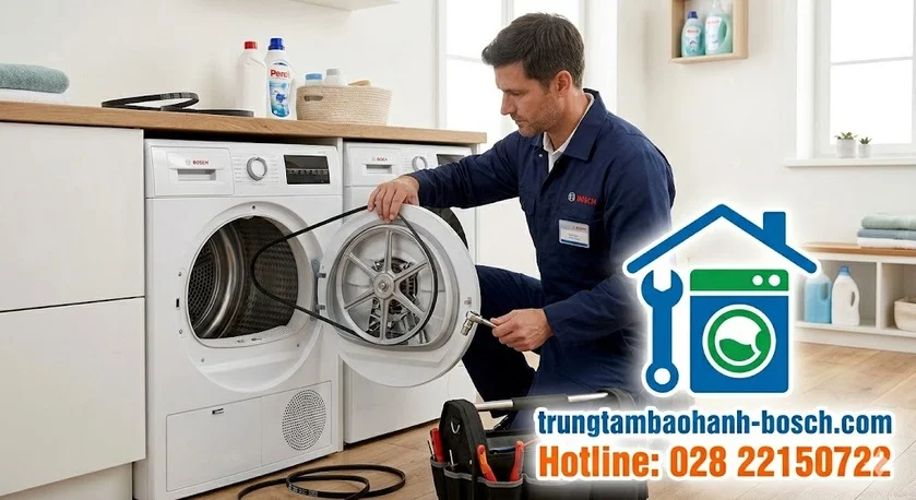 Thay dây curoa máy sấy Bosch