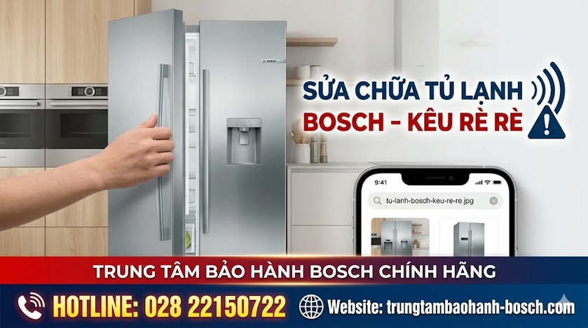 Kiểm tra hệ thống giảm chấn của block máy nén tủ lạnh Bosch